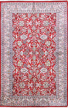 Kashmir-Seide - Teppich aus Kashmir,  Natur-Seide, Größe: 123x184cm Sonderpreis: € 1.659,-
