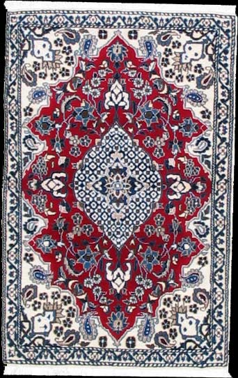 Nain - Teppich aus Orient,  Schurwolle, Größe: 87x136cm Sonderpreis: € 226,-
