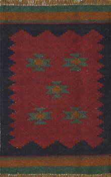 Kelim - Teppich aus Orient,  Schurwolle, Größe: 64x97cm Sonderpreis: € 49,-