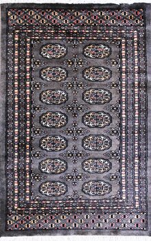 Bochara - Teppich aus Pakistan,  Schurwolle, Größe: 81x125cm Sonderpreis: € 212,-