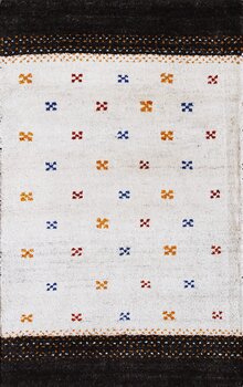 Gabbeh-Jumbo - Teppich aus Indien,  Schurwolle, Größe: 79x124cm Sonderpreis: € 103,-