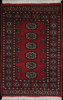 Bochara - Teppich aus Pakistan,  Schurwolle, Größe: 65x96cm Sonderpreis: € 92,-