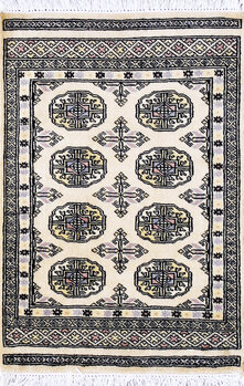 Bochara - Teppich aus Pakistan,  Schurwolle, Größe: 63x95cm Sonderpreis: € 141,-