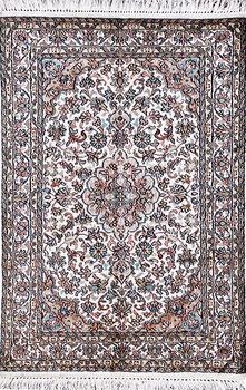Kashmir-Seide - Teppich aus Kashmir,  Natur-Seide, Größe: 64x94cm Sonderpreis: € 441,-