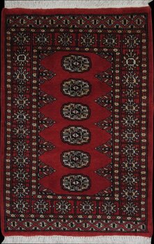 Bochara - Teppich aus Pakistan,  Schurwolle, Größe: 65x96cm Sonderpreis: € 92,-