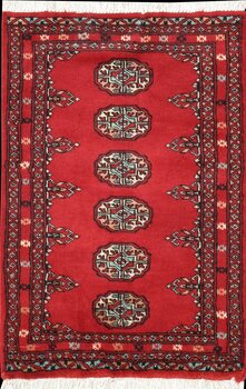 Bochara - Teppich aus Pakistan,  Schurwolle, Größe: 63x96cm Sonderpreis: € 89,-