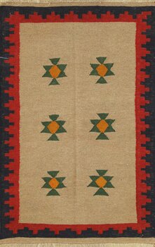 Kelim - Teppich aus Orient,  Schurwolle, Größe: 94x145cm Sonderpreis: € 108,-