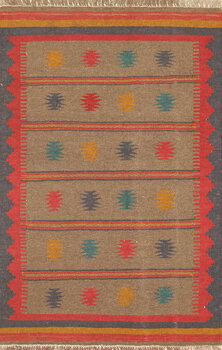 Kelim - Teppich aus Orient,  Schurwolle, Größe: 97x149cm Sonderpreis: € 114,-