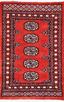 Bochara - Teppich aus Pakistan,  Schurwolle, Größe: 65x93cm Sonderpreis: € 127,-