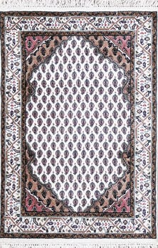Mir - Teppich aus Indien,  Schurwolle, Größe: 64x95cm Sonderpreis: € 191,-
