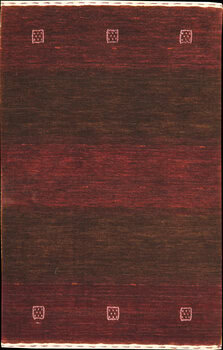 Gabbeh-Loom - Teppich aus Indien,  Neuseelandwolle, Größe: 61x91cm Sonderpreis: € 105,-