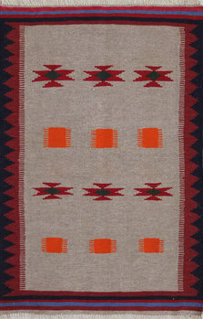 Kelim - Teppich aus Orient,  Schurwolle, Größe: 97x145cm Sonderpreis: € 111,-