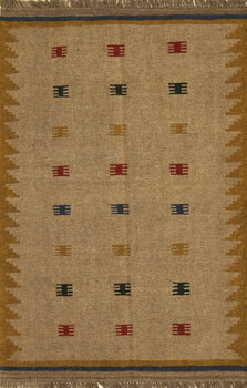 Kelim - Teppich aus Orient,  Schurwolle, Größe: 89x141cm Sonderpreis: € 99,-
