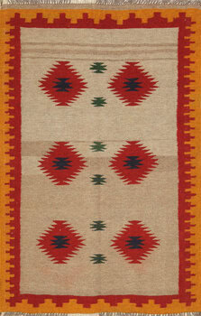 Kelim - Teppich aus Orient,  Schurwolle, Größe: 94x148cm Sonderpreis: € 110,-