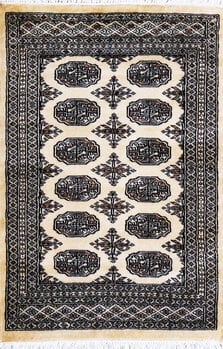 Bochara - Teppich aus Pakistan,  Schurwolle, Größe: 81x119cm Sonderpreis: € 227,-