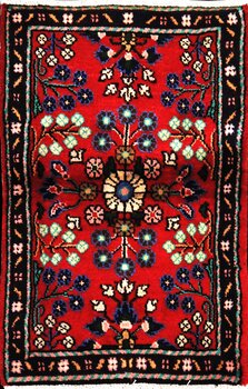 Hamadan - Teppich aus Orient,  Schurwolle, Größe: 61x91cm Sonderpreis: € 102,-