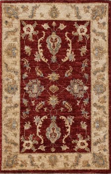 Ziegler-Chobi - Teppich aus Afghanistan ,  Ghazniwolle, Größe: 61x93cm Sonderpreis: € 223,-