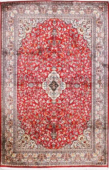 Kashmir-Seide - Teppich aus Kashmir,  Natur-Seide, Größe: 127x187cm Sonderpreis: € 1.741,-