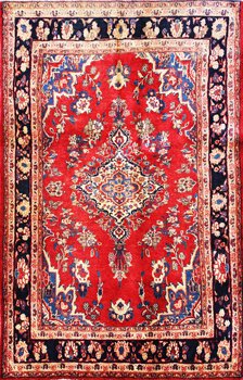 Hamadan - Teppich aus Orient,  Schurwolle, Größe: 131x201cm Sonderpreis: € 552,-