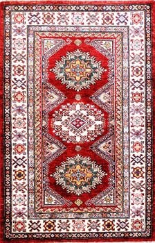 Kazak Exklusiv - Teppich aus Afghanistan ,  Ghazniwolle, Größe: 91x141cm Sonderpreis: € 504,-