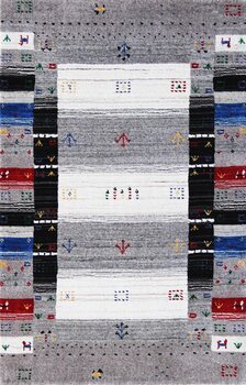 Gabbeh-Loom - Teppich aus Indien,  Schurwolle, Größe: 81x122cm Sonderpreis: € 207,-