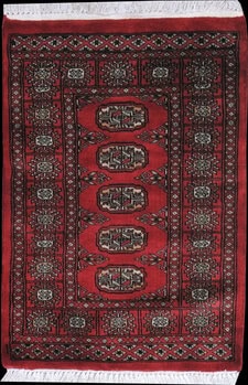 Bochara - Teppich aus Pakistan,  Schurwolle, Größe: 64x93cm Sonderpreis: € 87,-
