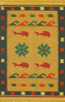 Kelim - Teppich aus Orient,  Schurwolle, Größe: 101x149cm Sonderpreis: € 119,-