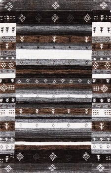 Gabbeh-Loribaff - Teppich aus Indien,  Schurwolle, Größe: 61x97cm Sonderpreis: € 124,-