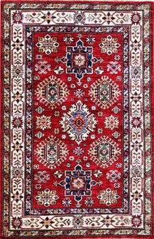 Kazak Exklusiv - Teppich aus Afghanistan ,  Ghazniwolle, Größe: 96x148cm Sonderpreis: € 558,-