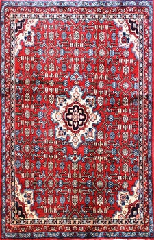 Hamadan - Teppich aus Orient,  Schurwolle, Größe: 121x188cm Sonderpreis: € 477,-