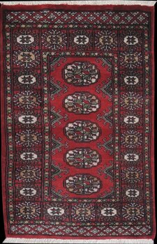 Bochara - Teppich aus Pakistan,  Schurwolle, Größe: 65x99cm Sonderpreis: € 95,-