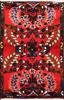 Hamadan - Teppich aus Orient,  Schurwolle, Größe: 61x91cm Sonderpreis: € 102,-