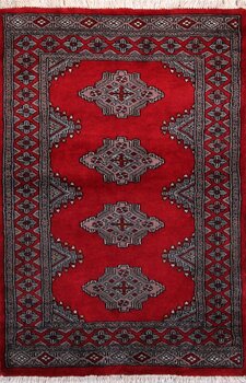 Bochara - Teppich aus Pakistan,  Schurwolle, Größe: 80x125cm Sonderpreis: € 210,-