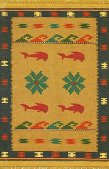 Kelim - Teppich aus Orient,  Schurwolle, Größe: 101x149cm Sonderpreis: € 119,-