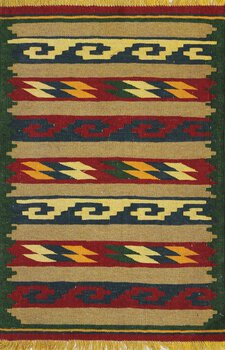 Kelim - Teppich aus Orient,  Schurwolle, Größe: 79x116cm Sonderpreis: € 72,-