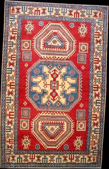 Kazak Exklusiv - Teppich aus Afghanistan ,  Natur-Farbe, Größe: 248x390cm Sonderpreis: € 1.750,-