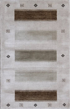 Gabbeh-Loom Lori - Teppich aus Indien,  Schurwolle, Größe: 102x165cm Sonderpreis: € 353,-