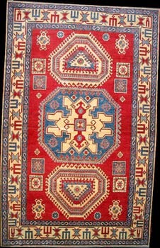 Kazak Exklusiv - Teppich aus Afghanistan ,  Natur-Farbe, Größe: 248x390cm Sonderpreis: € 1.750,-