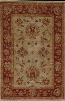 Ziegler-Chobi - Teppich aus Afghanistan ,  Ghazniwolle, Größe: 84x128cm Sonderpreis: € 380,-