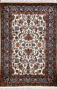 Kashmir-Seide - Teppich aus Kashmir,  Natur-Seide, Größe: 60x91cm Sonderpreis: € 357,-