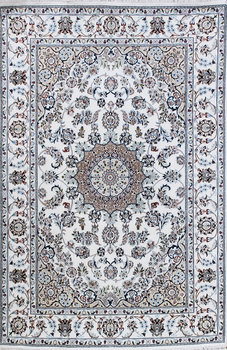 Nain - Teppich aus Indien,  Schafwolle/Seide, Größe: 167x247cm Sonderpreis: € 1.620,-