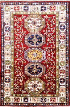 Kazak Exklusiv - Teppich aus Afghanistan ,  Ghazniwolle, Größe: 121x175cm Sonderpreis: € 832,-