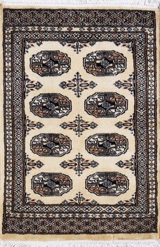 Bochara - Teppich aus Pakistan,  Schurwolle, Größe: 64x92cm Sonderpreis: € 123,-