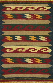 Kelim - Teppich aus Orient,  Schurwolle, Größe: 79x120cm Sonderpreis: € 75,-
