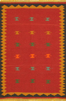 Kelim - Teppich aus Orient,  Schurwolle, Größe: 99x146cm Sonderpreis: € 114,-
