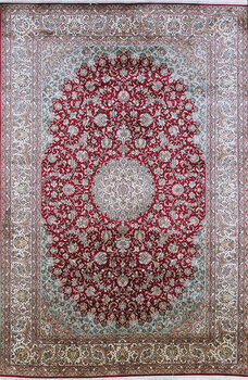 Kashmir-Seide - Teppich aus Kashmir,  Natur-Seide, Größe: 187x276cm Sonderpreis: € 3.783,-