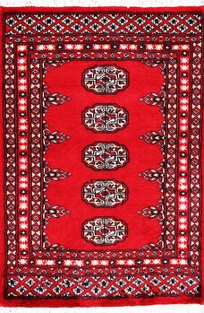 Bochara - Teppich aus Pakistan,  Schurwolle, Größe: 63x98cm Sonderpreis: € 129,-
