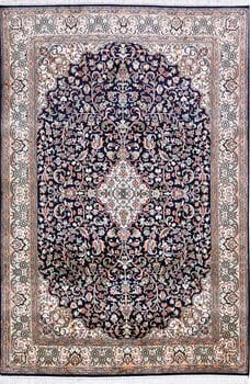 Kashmir-Seide - Teppich aus Kashmir,  Natur-Seide, Größe: 124x179cm Sonderpreis: € 1.627,-