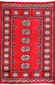 Bochara - Teppich aus Pakistan,  Schurwolle, Größe: 79x125cm Sonderpreis: € 233,-
