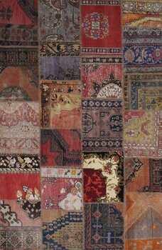 Patchwork - Teppich aus Tuerkei,  Schurwolle, Größe: 199x304cm Sonderpreis: € 1.506,-